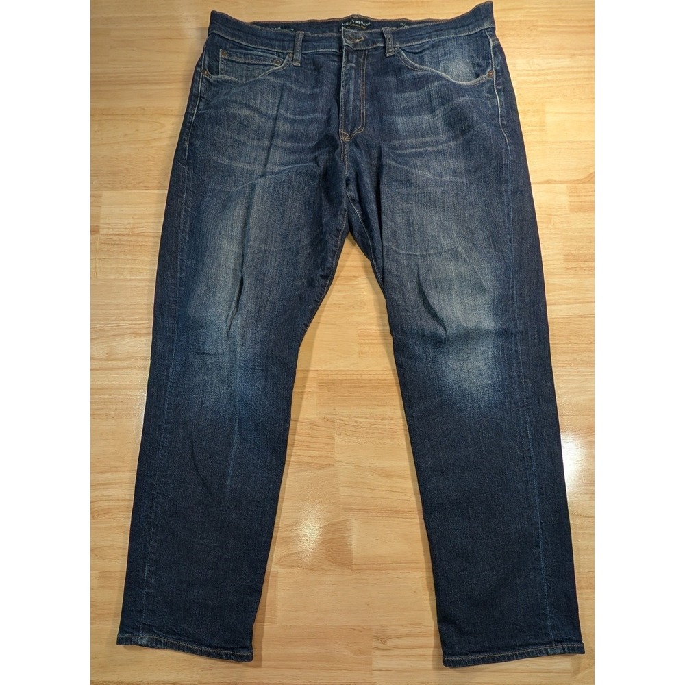 Lucky Brand 121 Heritage Slim Jeans Mens 36x30 Dark Wash Blue 7MP1999 Denim